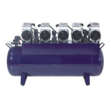 Compresor de aire sin aceite dental compresor de aire silencioso 90L tanque de panqueques